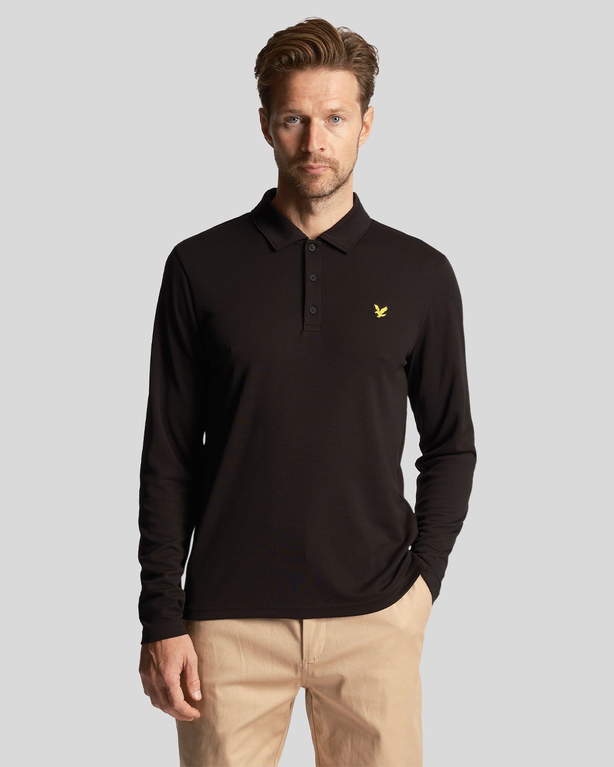Golf Long Sleeve Technical Polo Shirt sold by Lyle & Scott