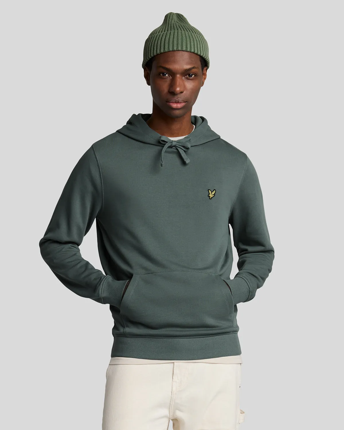 Loopback Cotton Hoodie sold by Lyle & Scott