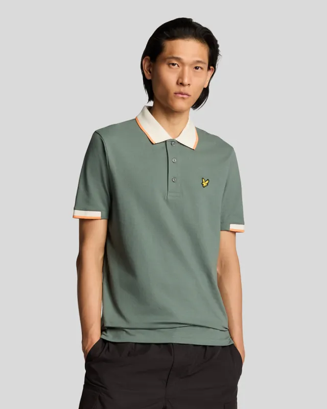 Half Tipped Polo Shirt sold by Lyle & Scott