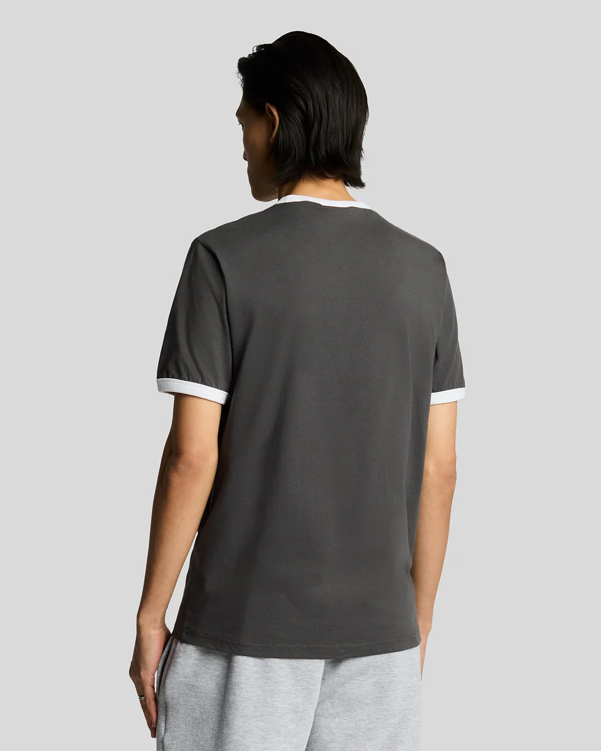 Ringer Cotton Crew Neck T-Shirt sold by Lyle & Scott product image thumbnail 3
