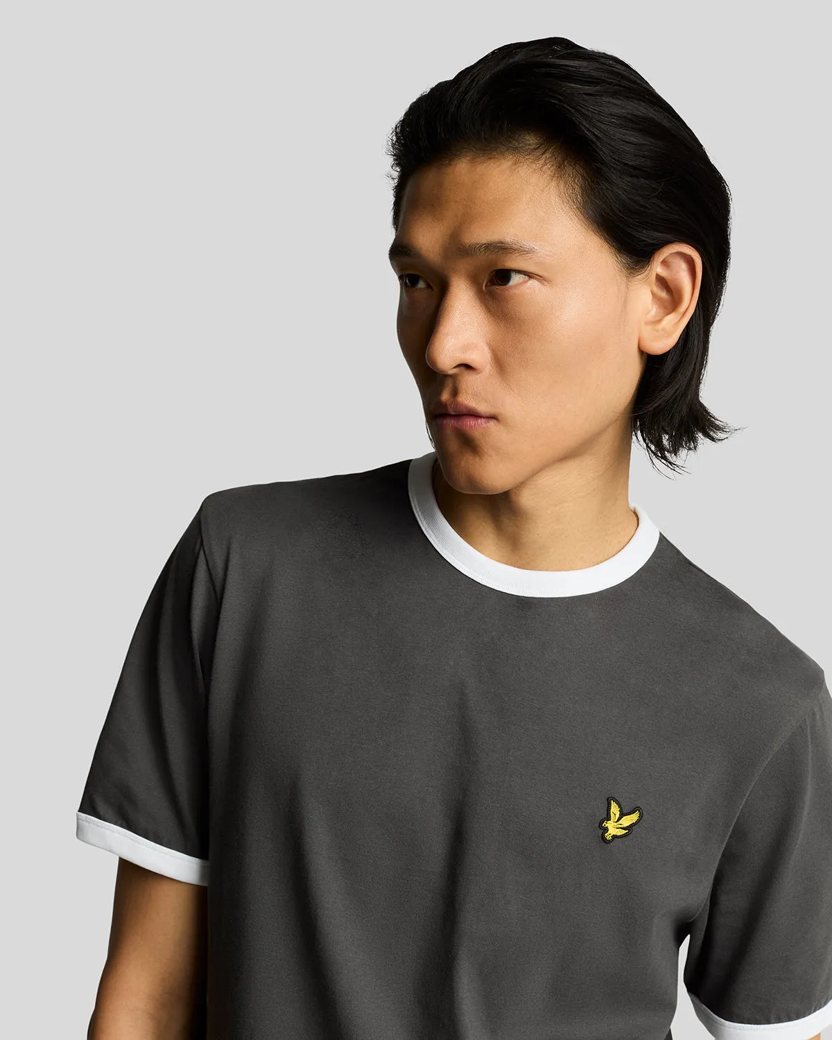 Ringer Cotton Crew Neck T-Shirt sold by Lyle & Scott product image thumbnail 4