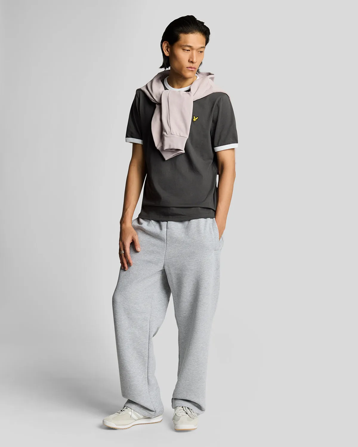 Ringer Cotton Crew Neck T-Shirt sold by Lyle & Scott product image thumbnail 2