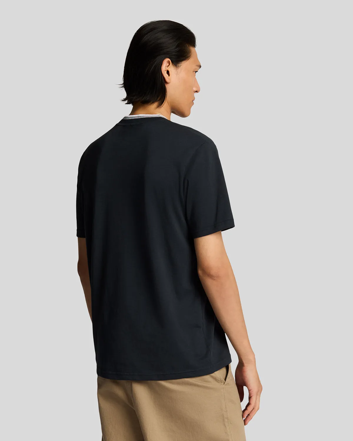 Superfine Cotton Tipped T-Shirt sold by Lyle & Scott product image thumbnail 3