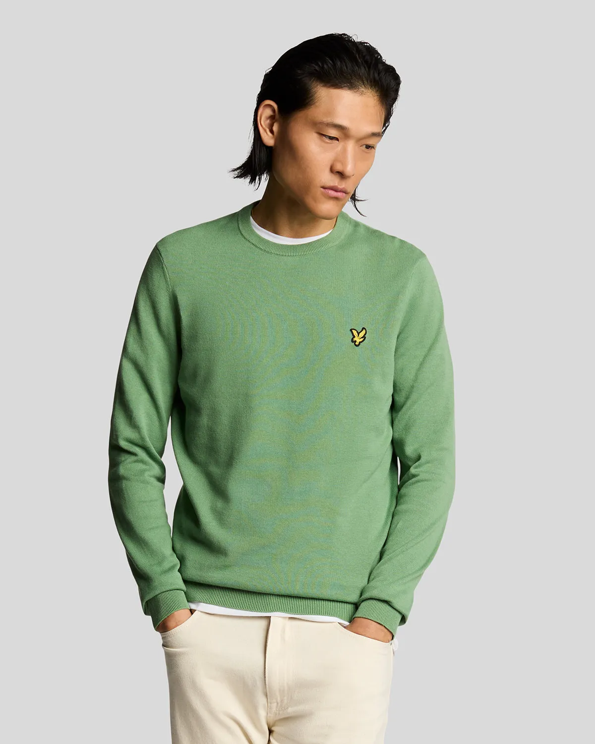 Cotton Crew Neck Jumper sold by Lyle & Scott