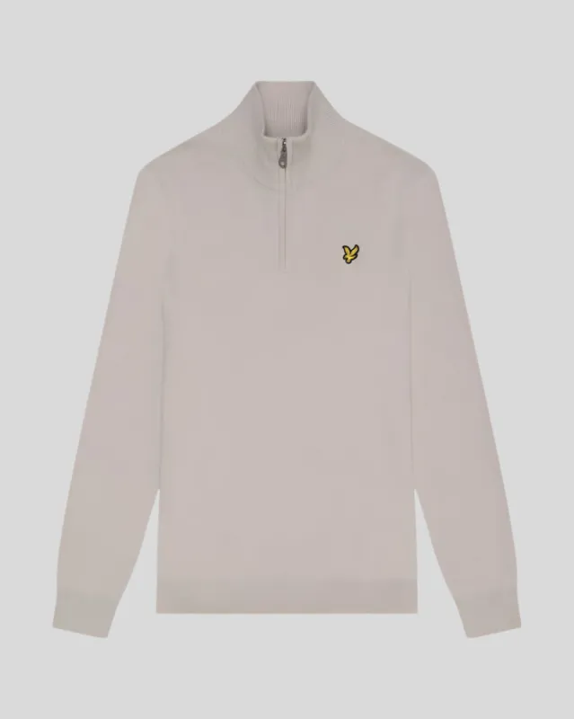 Cotton Merino 1/4 Zip Jumper sold by Lyle & Scott