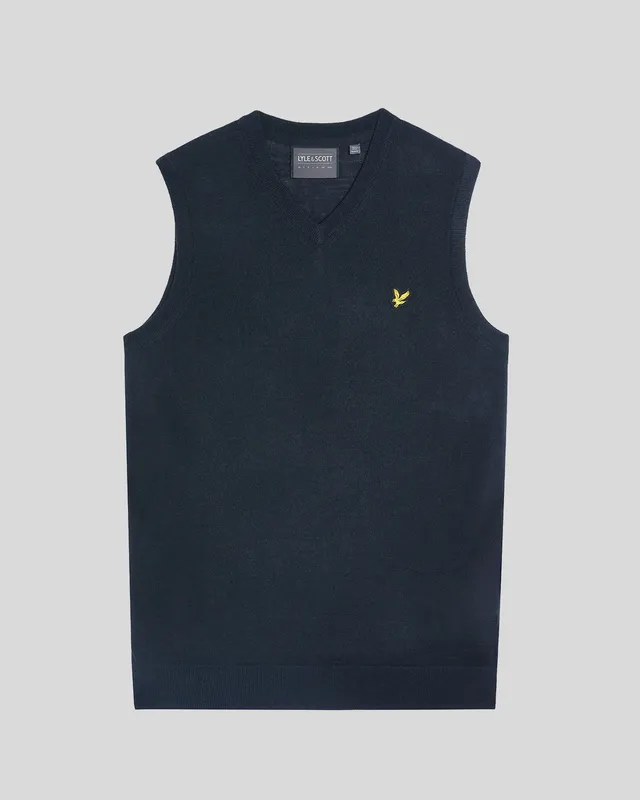 Golf Merino Blend Knitted V-Neck Vest sold by Lyle & Scott product image thumbnail 5