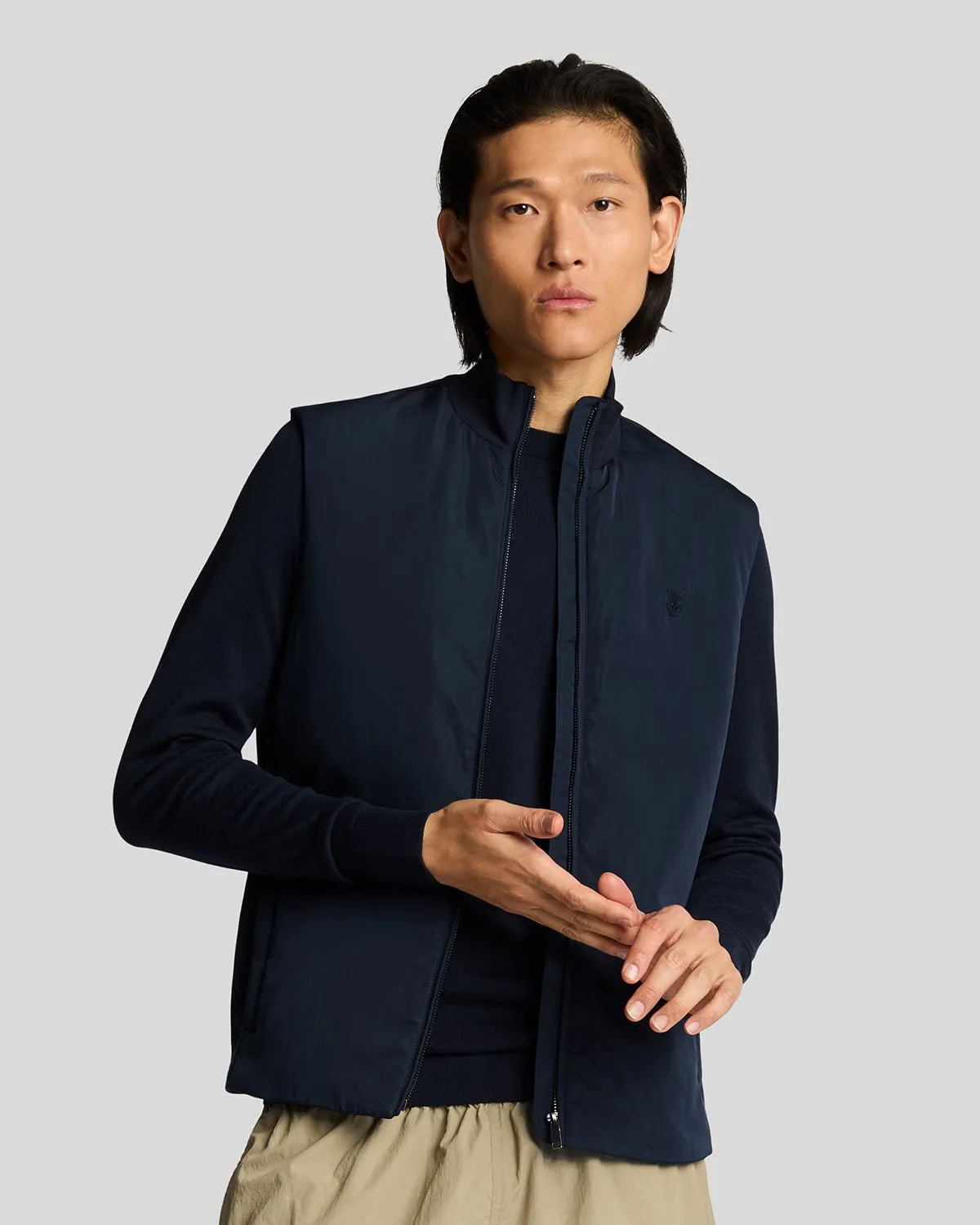 Tonal Hybrid Gilet sold by Lyle & Scott