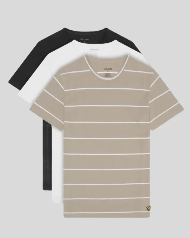 Printed 3 Pack T-Shirt made by Lyle & Scott
