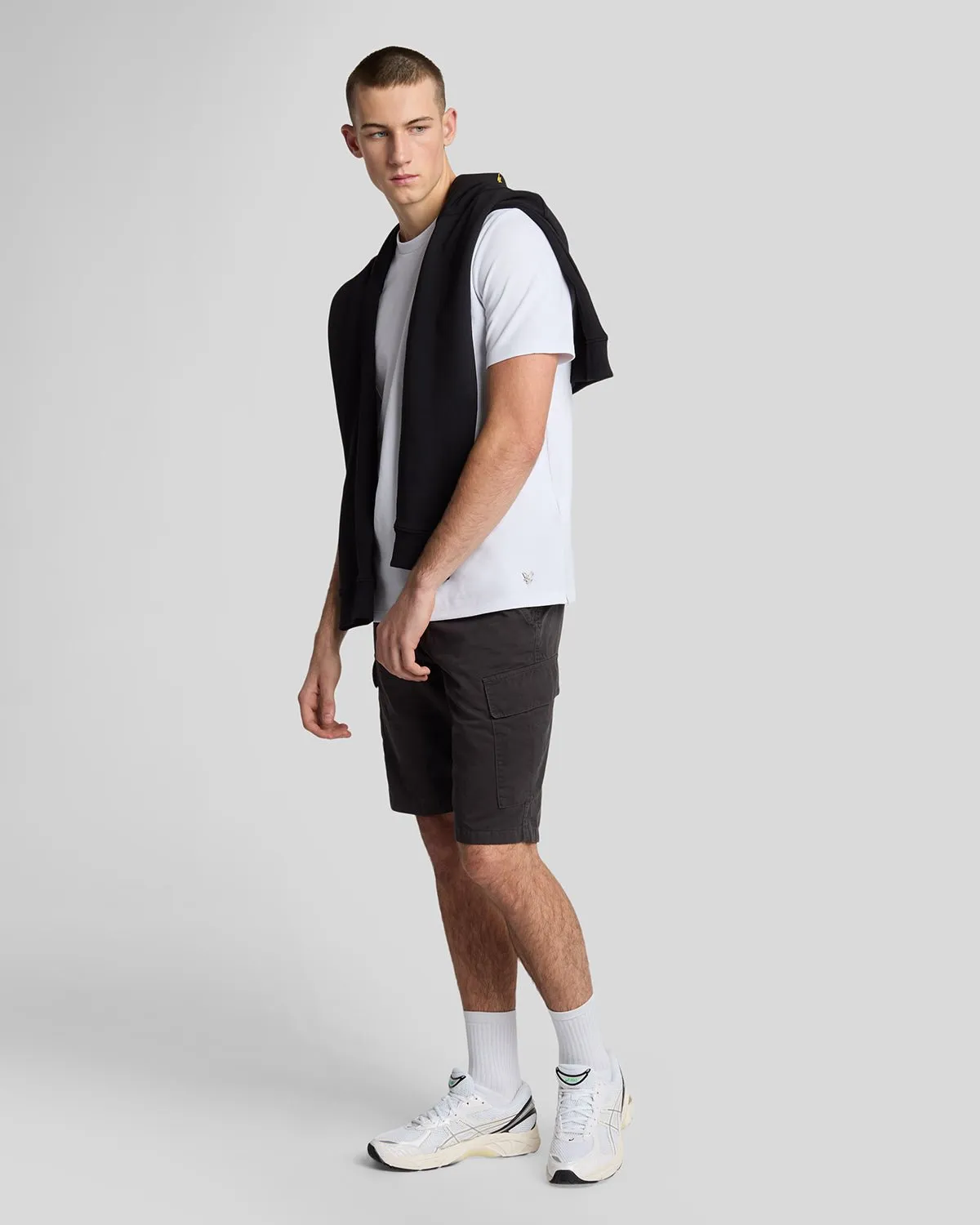 Twill Texture Crew Neck T-Shirt sold by Lyle & Scott product image thumbnail 2