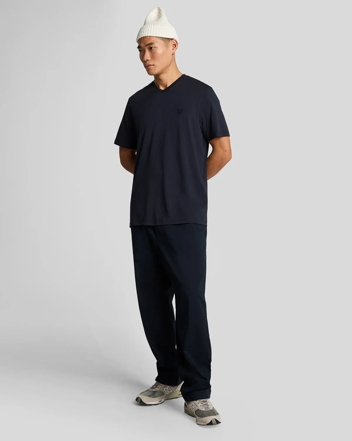 Superfine Cotton V Neck T-Shirt sold by Lyle & Scott product image thumbnail 2