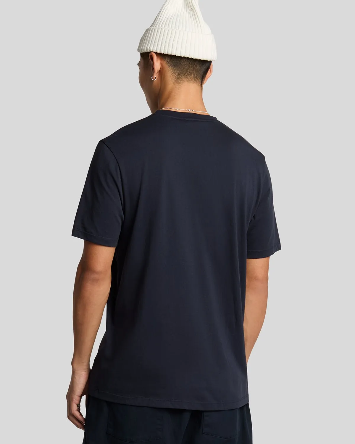Superfine Cotton V Neck T-Shirt sold by Lyle & Scott product image thumbnail 3