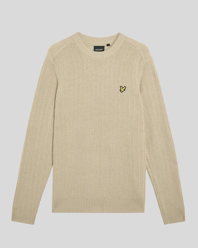 Ribbed Crew Neck Jumper sold by Lyle & Scott product image thumbnail 5