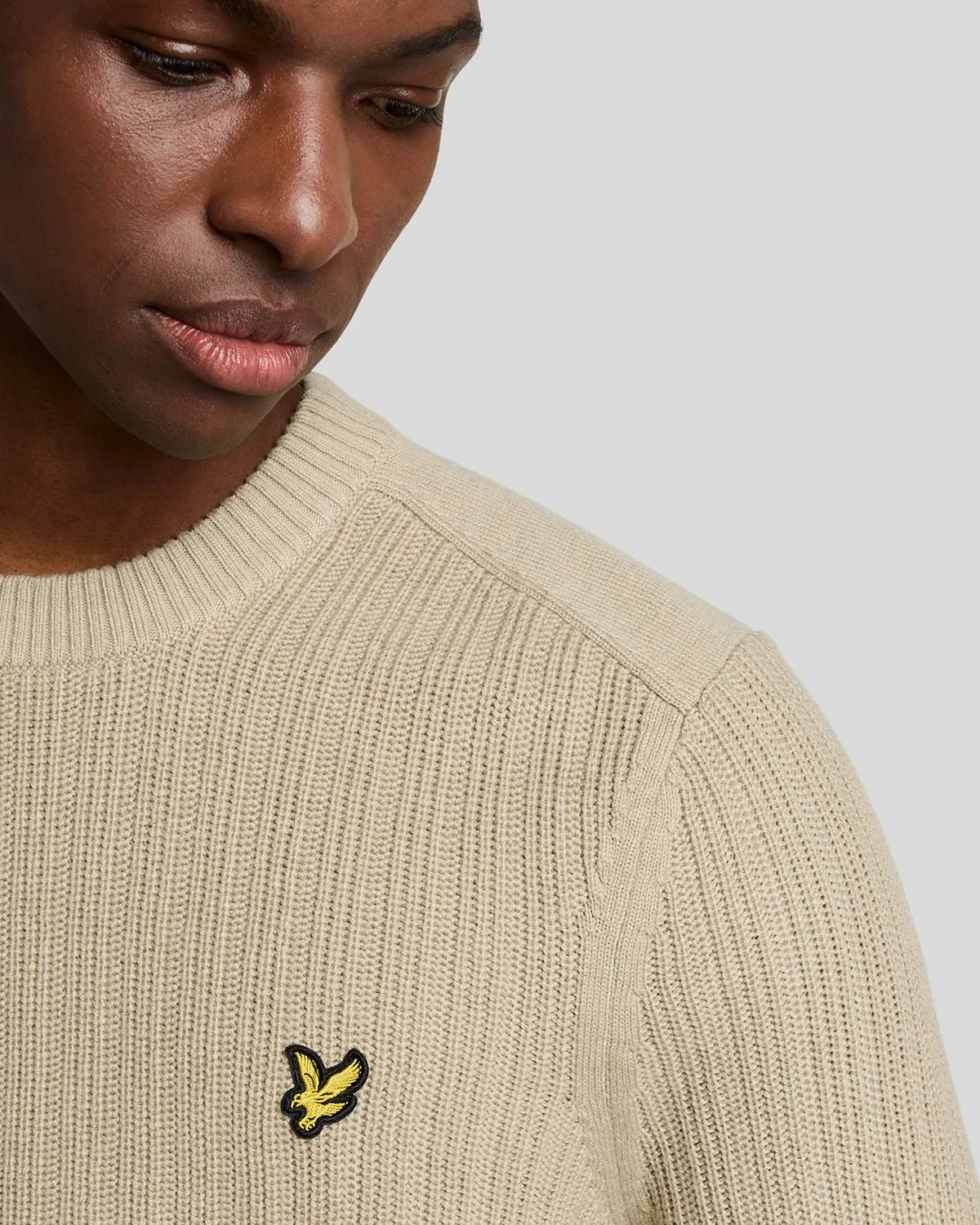 Ribbed Crew Neck Jumper sold by Lyle & Scott product image thumbnail 4