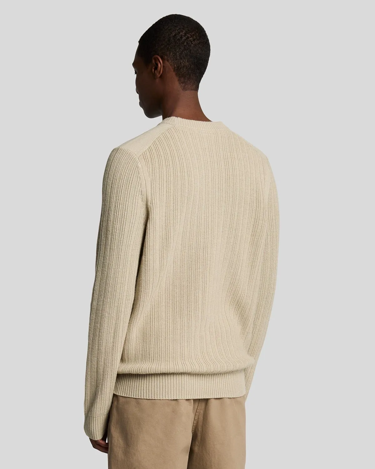 Ribbed Crew Neck Jumper sold by Lyle & Scott product image thumbnail 3