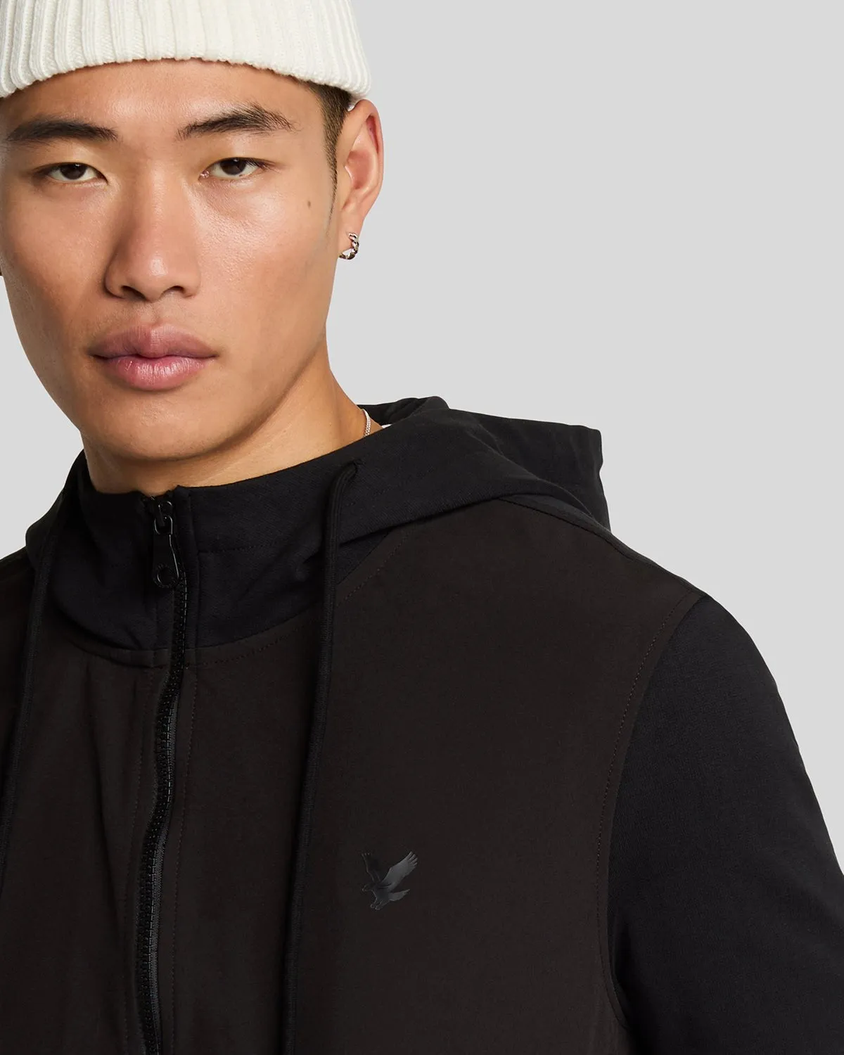 Softshell Hybrid Zip Through Hoodie sold by Lyle & Scott product image thumbnail 4