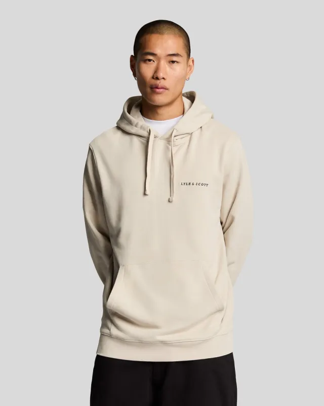 Loopback Embroidered Hoodie sold by Lyle & Scott