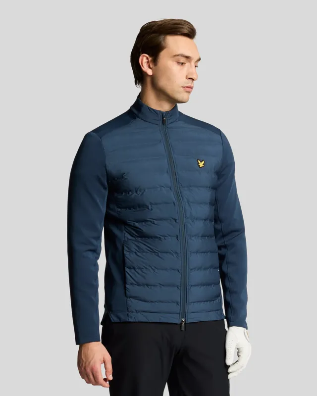 Hybrid Quilted Zip Jacket made by Lyle & Scott