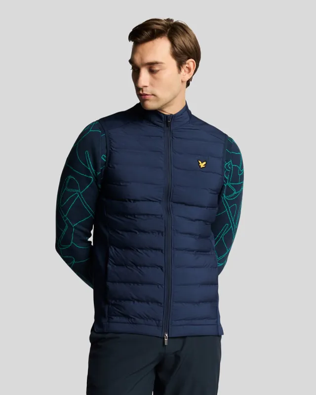 Hybrid Quilted Golf Gilet sold by Lyle & Scott