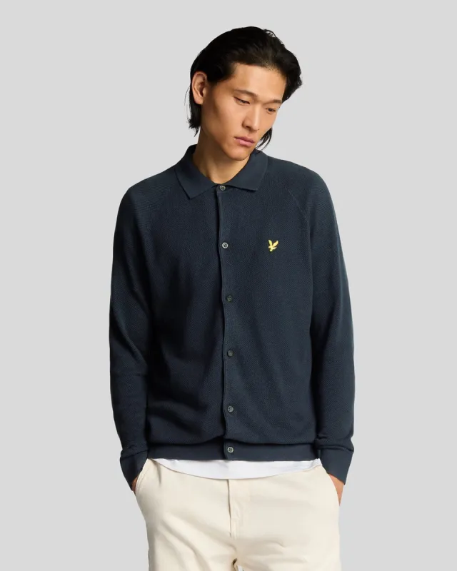 Linen Blend Knitted Shirt sold by Lyle & Scott