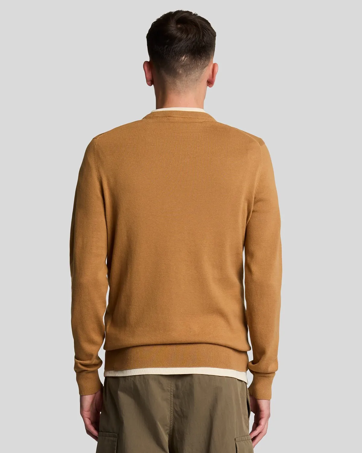 Cotton Crew Neck Jumper sold by Lyle & Scott product image thumbnail 3