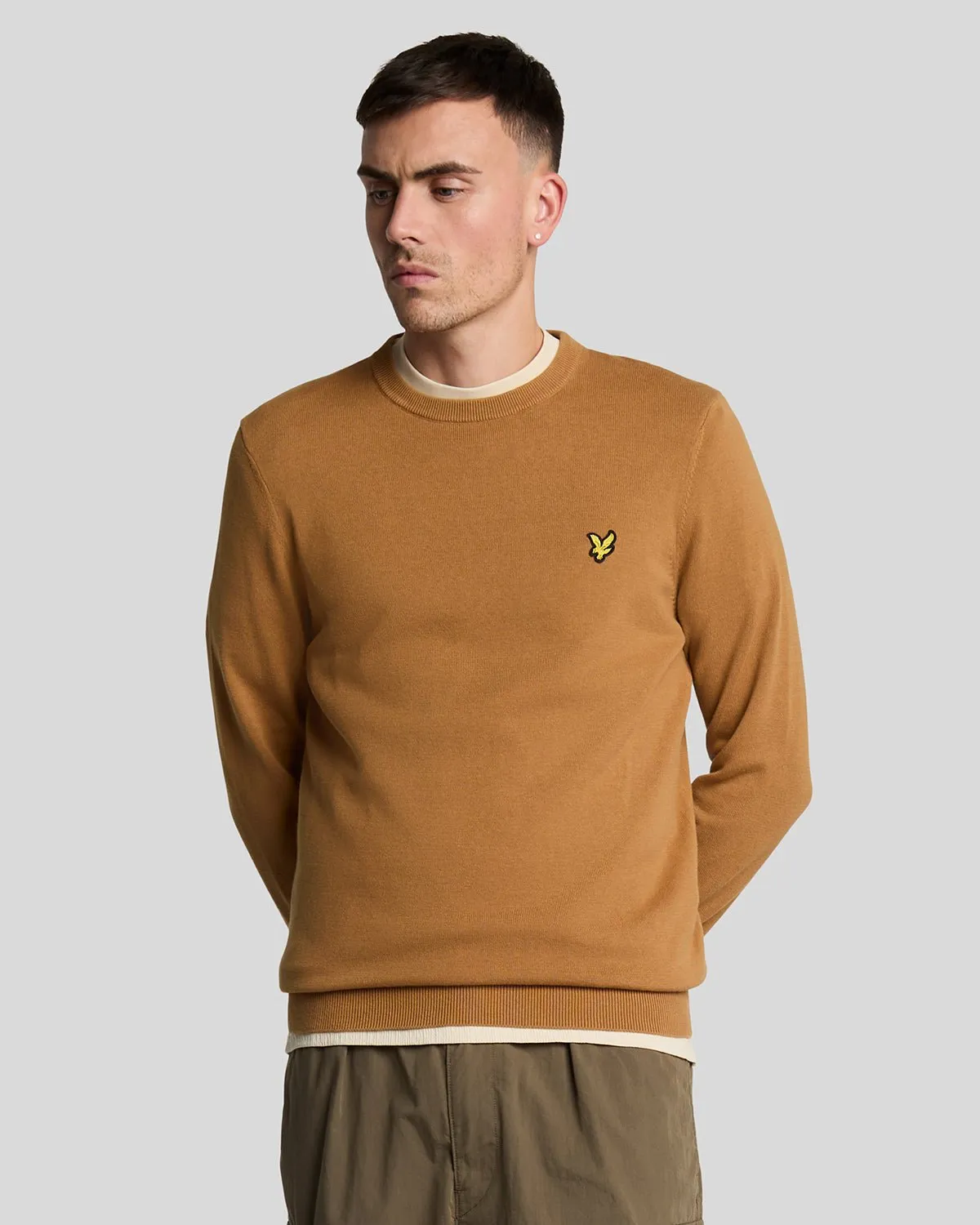 Cotton Crew Neck Jumper sold by Lyle & Scott