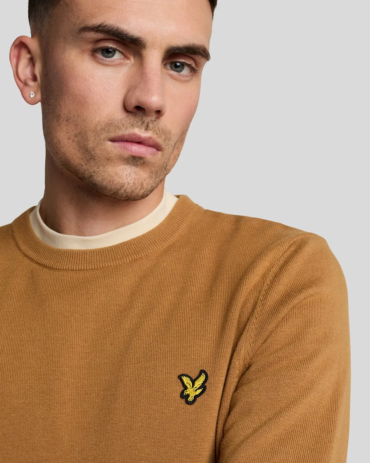 Cotton Crew Neck Jumper sold by Lyle & Scott product image thumbnail 4