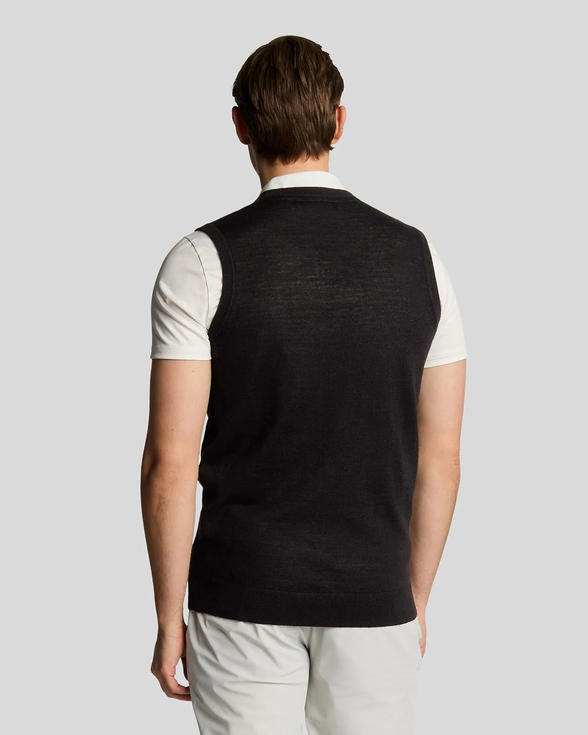 Golf Wool Blend Vest sold by Lyle & Scott product image thumbnail 3
