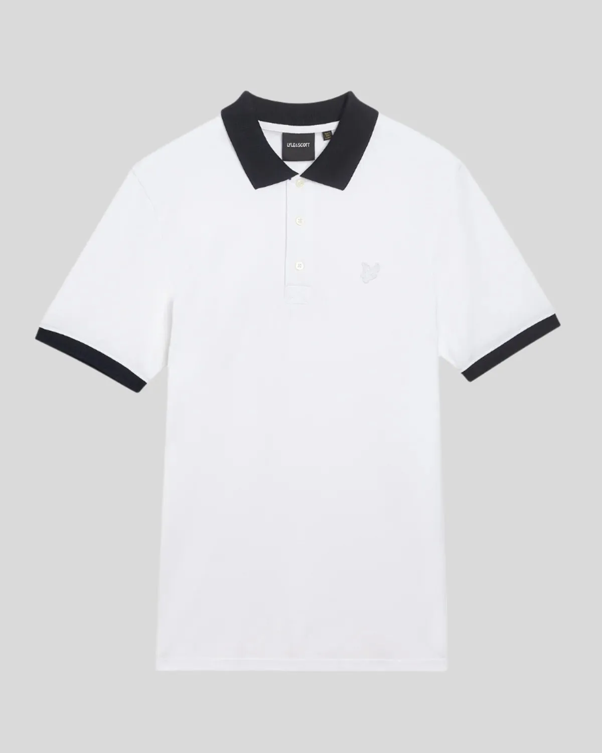 Superfine Cotton Contrast Polo Shirt sold by Lyle & Scott product image thumbnail 5