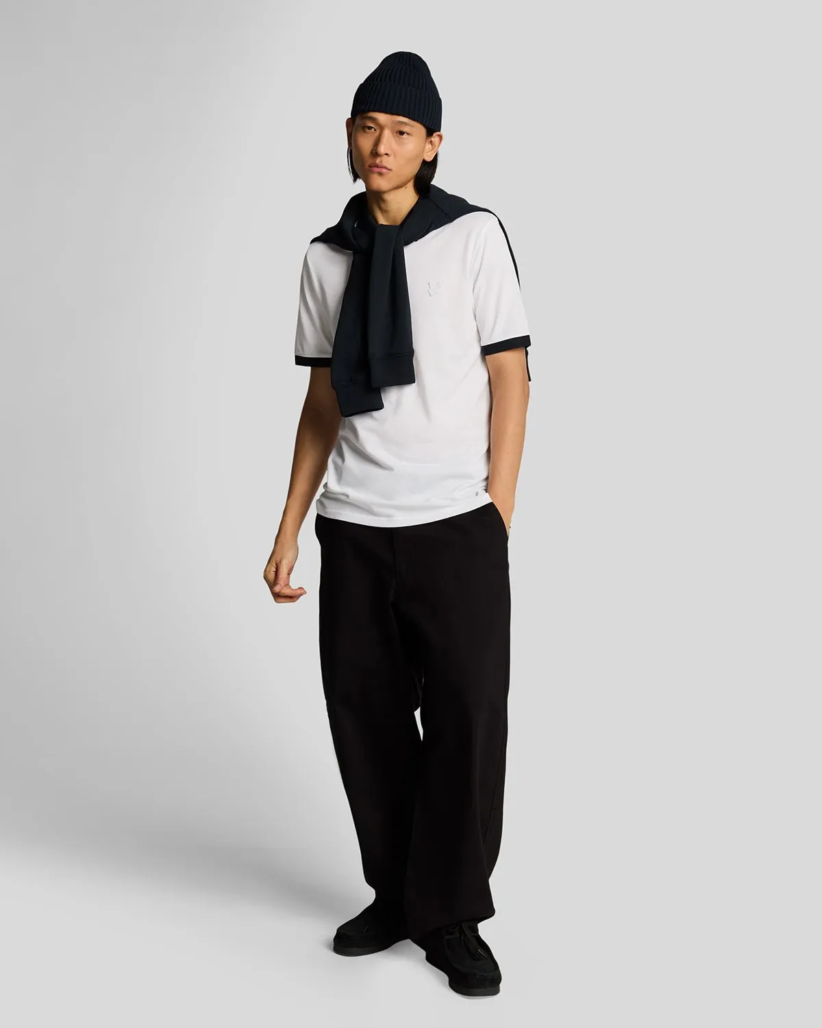 Superfine Cotton Contrast Polo Shirt sold by Lyle & Scott product image thumbnail 2