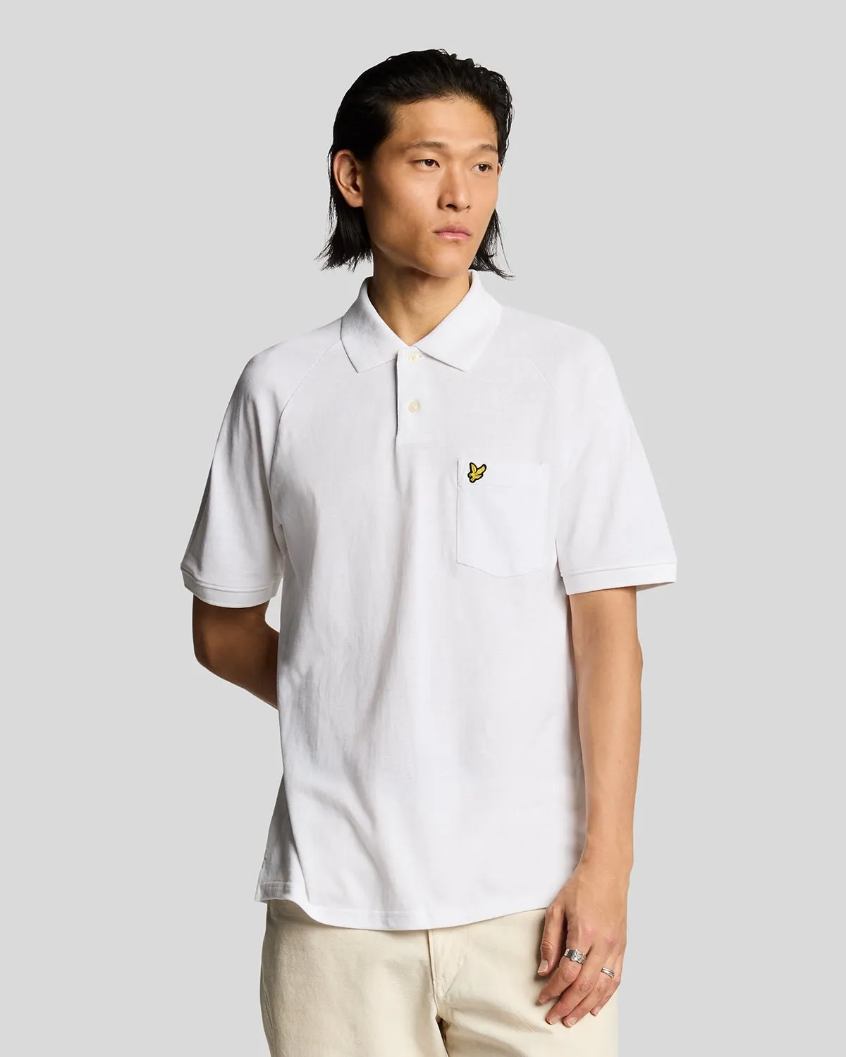 Linen Blend Polo Shirt sold by Lyle & Scott