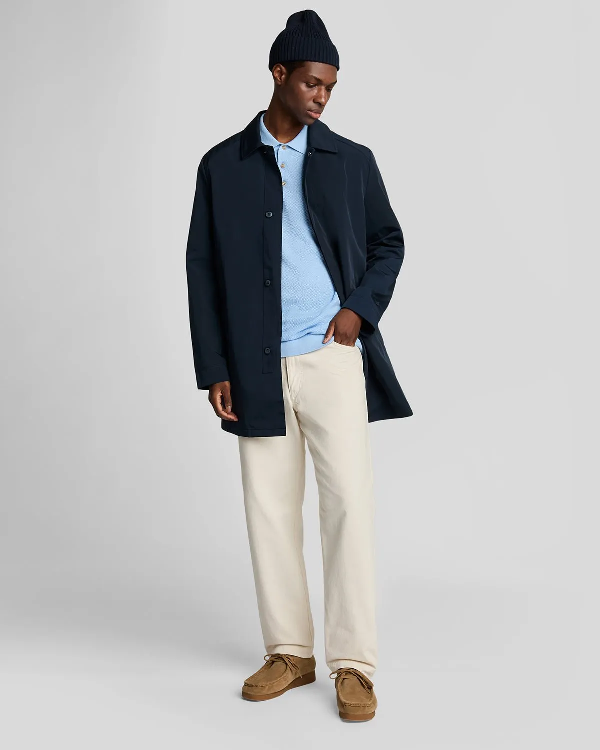 Linen Blend Knitted Polo Shirt sold by Lyle & Scott product image thumbnail 2