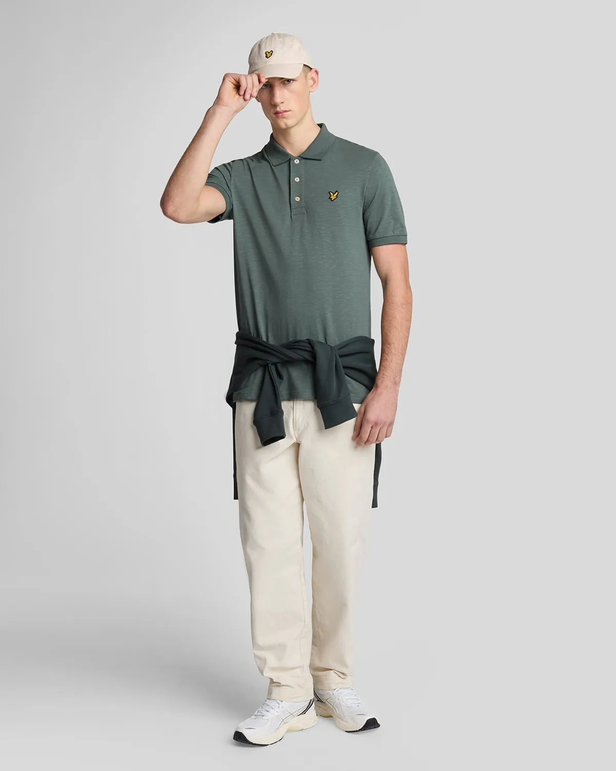 Slub Polo Shirt sold by Lyle & Scott product image thumbnail 2