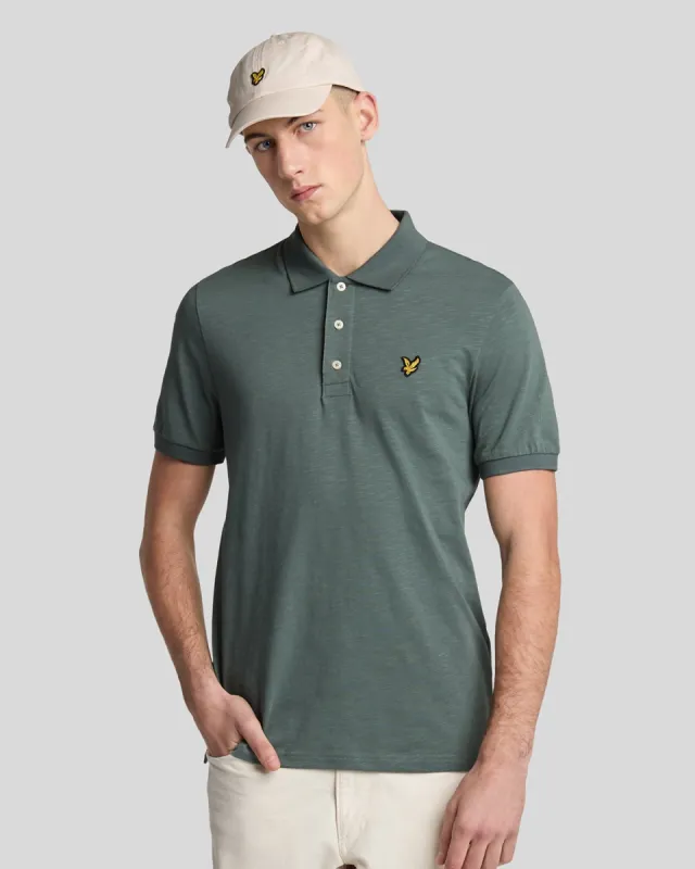Slub Polo Shirt sold by Lyle & Scott