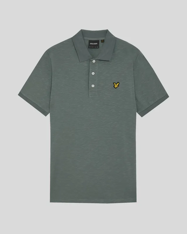 Slub Polo Shirt sold by Lyle & Scott product image thumbnail 5