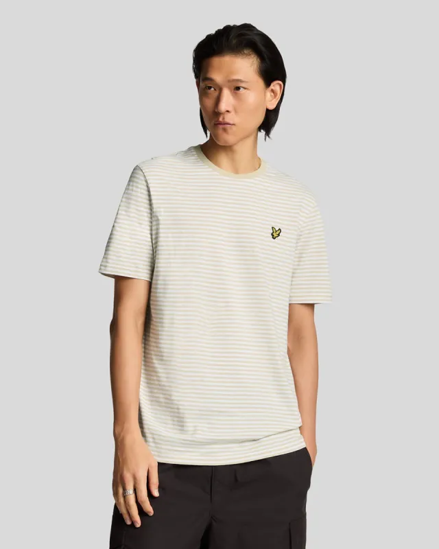 Linen Blend Breton Stripe T-Shirt sold by Lyle & Scott