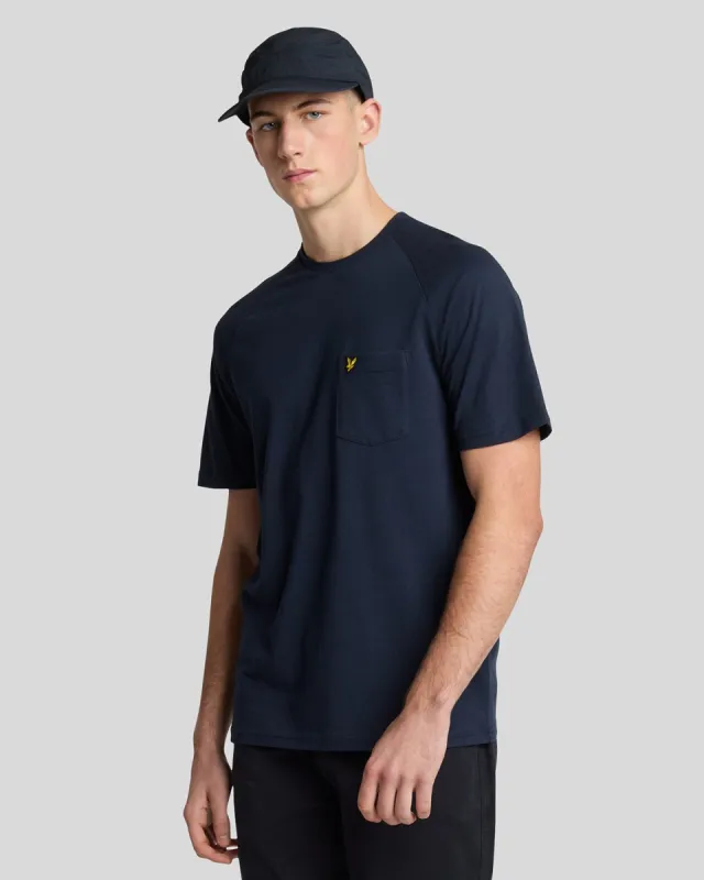 Linen Blend Raglan T-Shirt sold by Lyle & Scott