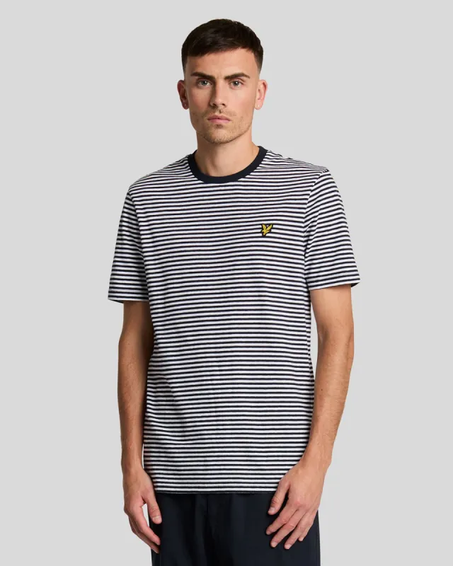 Linen Blend Breton Stripe T-Shirt sold by Lyle & Scott