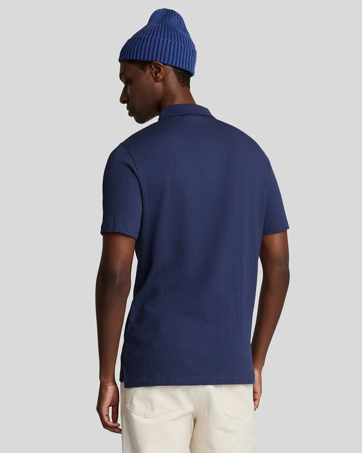Crepe Polo Shirt sold by Lyle & Scott product image thumbnail 3
