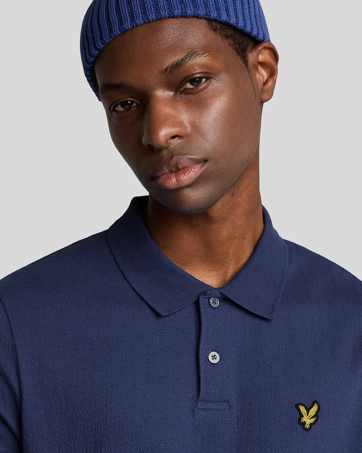 Crepe Polo Shirt sold by Lyle & Scott product image thumbnail 4