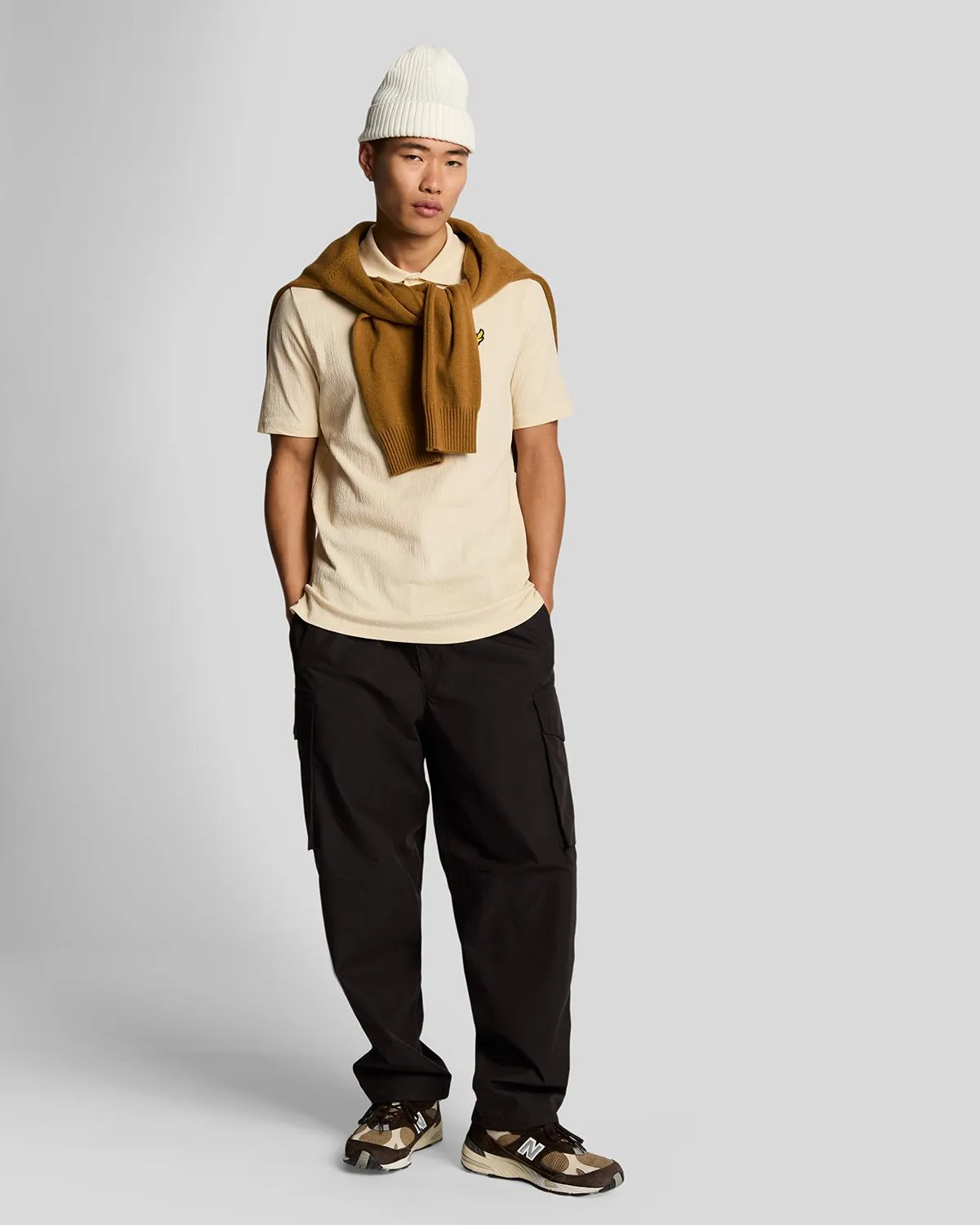 Crepe Polo Shirt sold by Lyle & Scott product image thumbnail 2