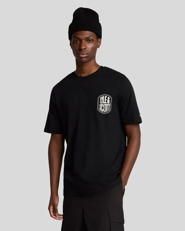 Embroidered Badge Graphic T-Shirt made by Lyle & Scott
