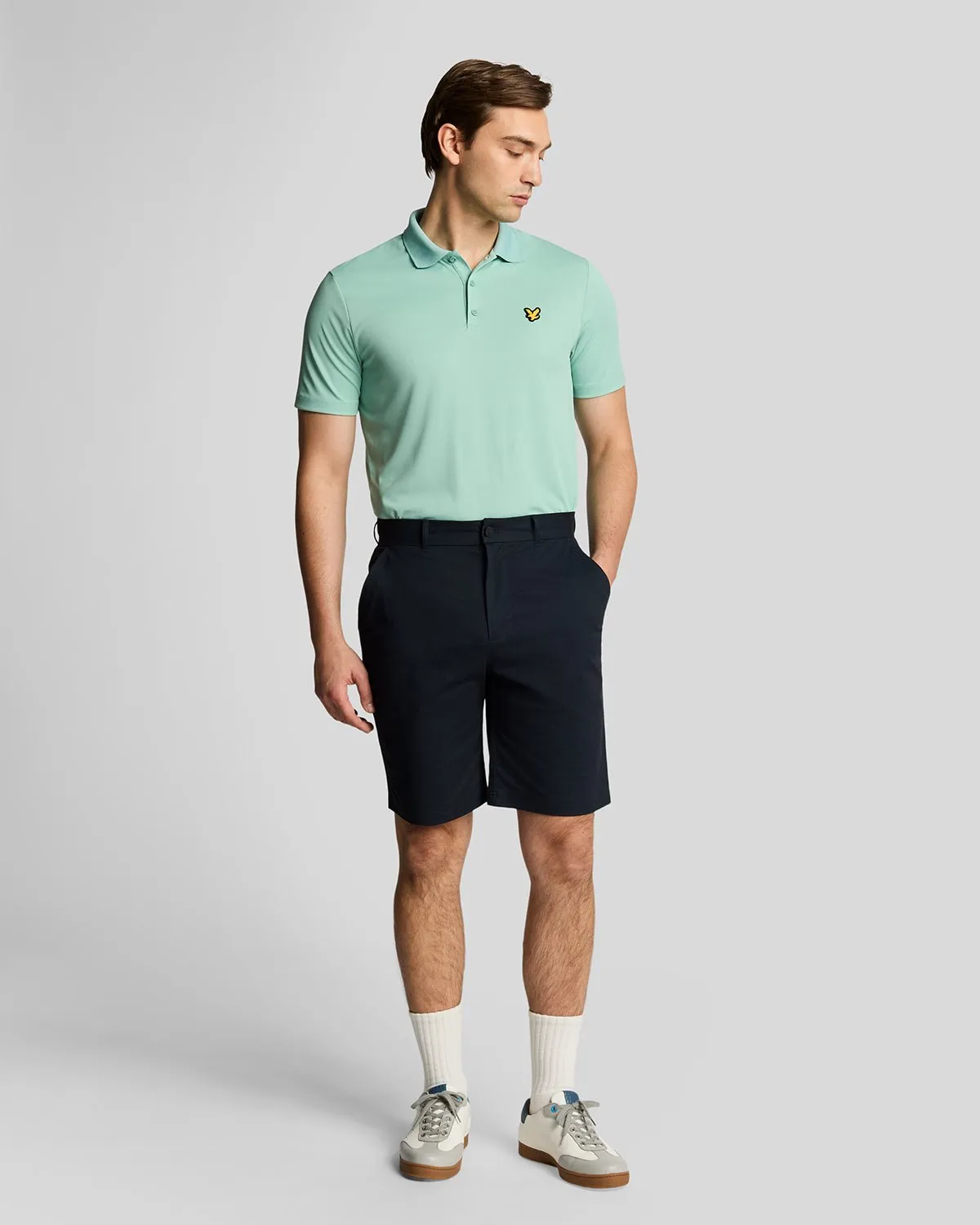 Course Stretch Chino Shorts sold by Lyle & Scott