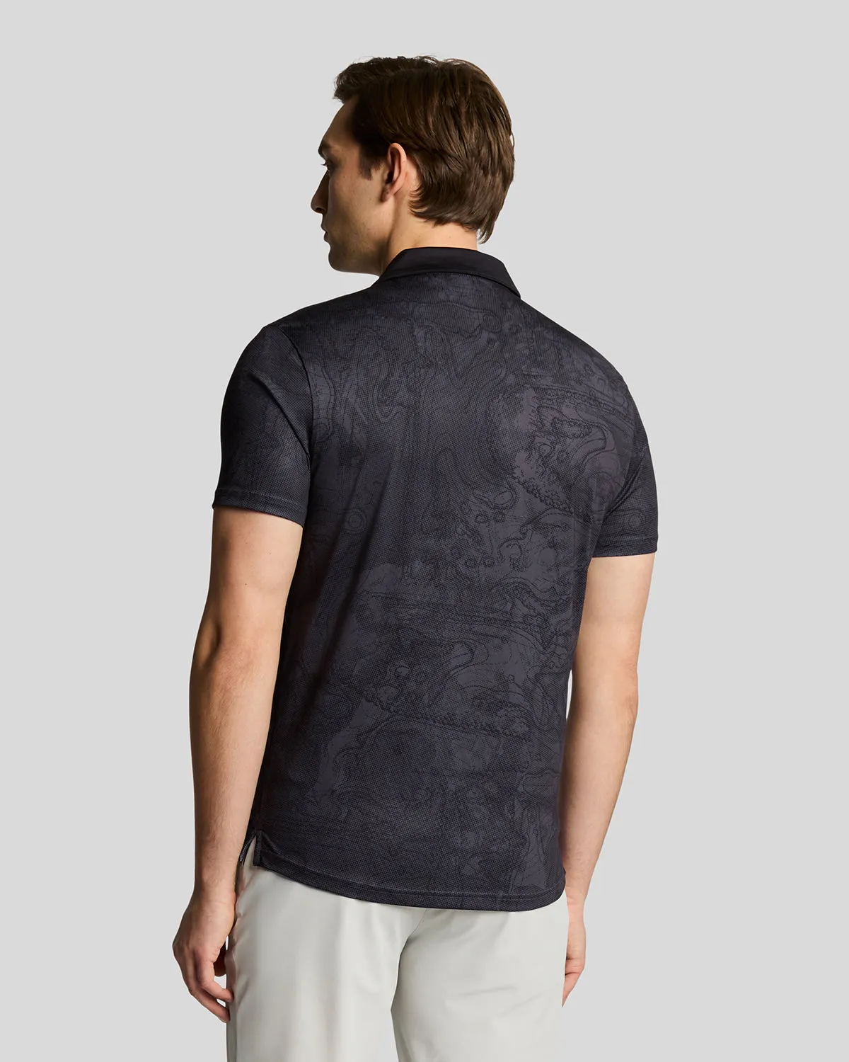 Contour Printed Polo Shirt sold by Lyle & Scott product image thumbnail 3