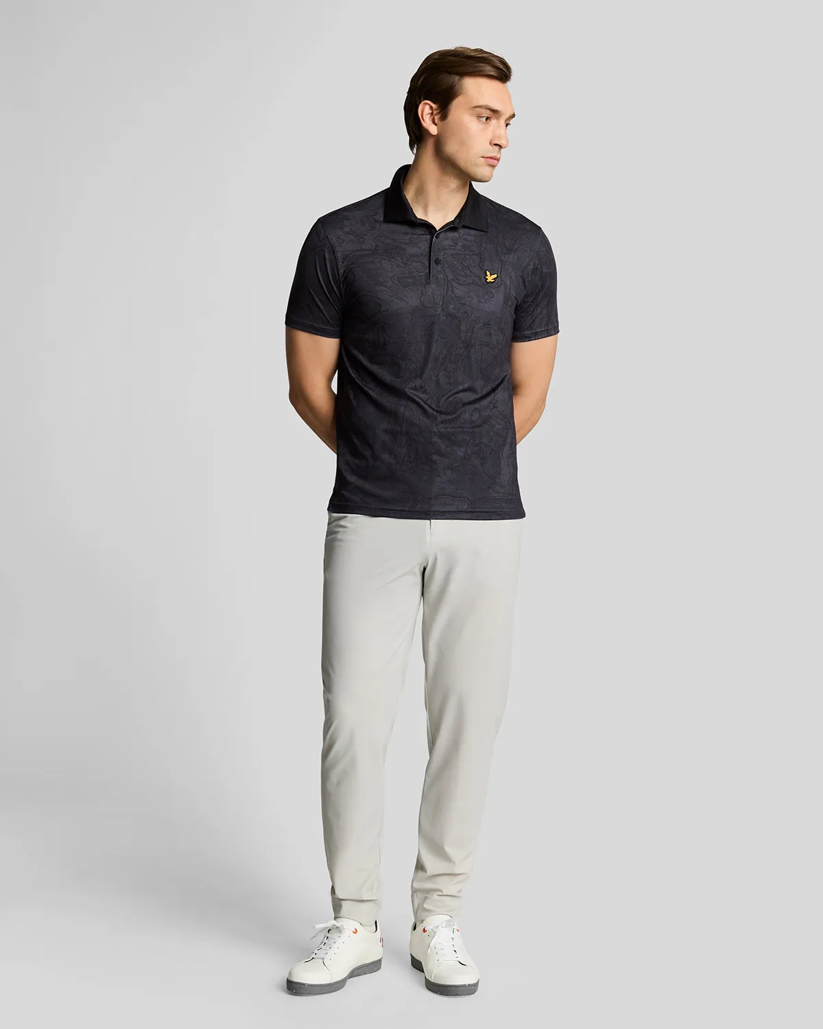Contour Printed Polo Shirt sold by Lyle & Scott product image thumbnail 2