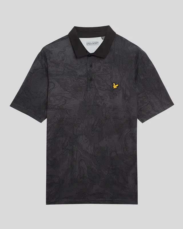 Contour Printed Polo Shirt sold by Lyle & Scott product image thumbnail 5