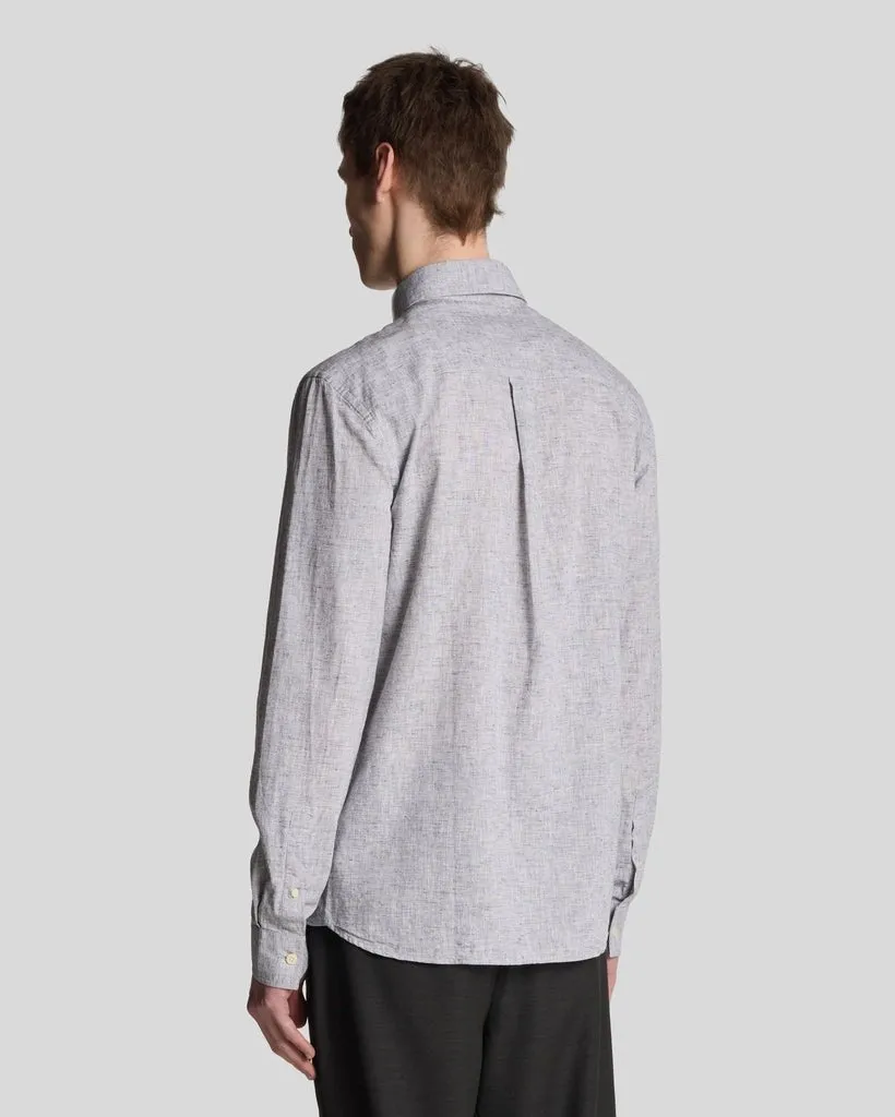 Linen Blend Oxford Shirt sold by Lyle & Scott product image thumbnail 3