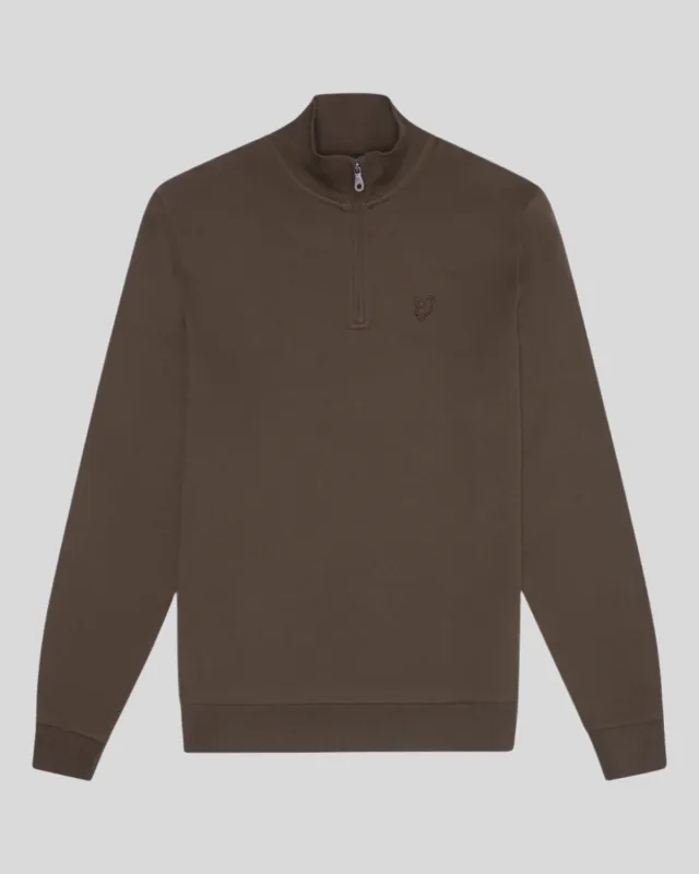 Tonal Eagle 1/4 Zip Sweatshirt sold by Lyle & Scott