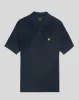 Linen Blend Knitted Polo Shirt sold by Lyle & Scott