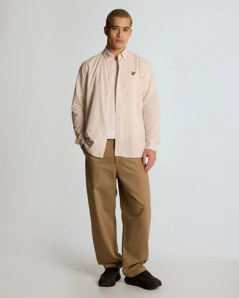 Linen Blend Oxford Shirt sold by Lyle & Scott product image thumbnail 2