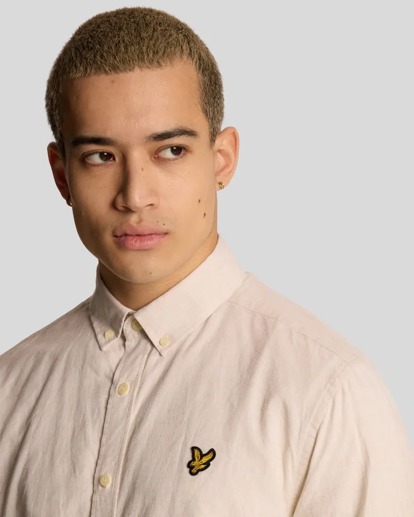 Linen Blend Oxford Shirt sold by Lyle & Scott product image thumbnail 4